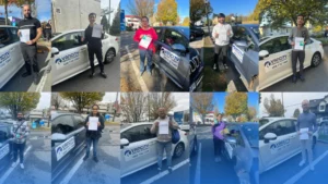 Collage of successful driving school students from Vancity Driving Academy