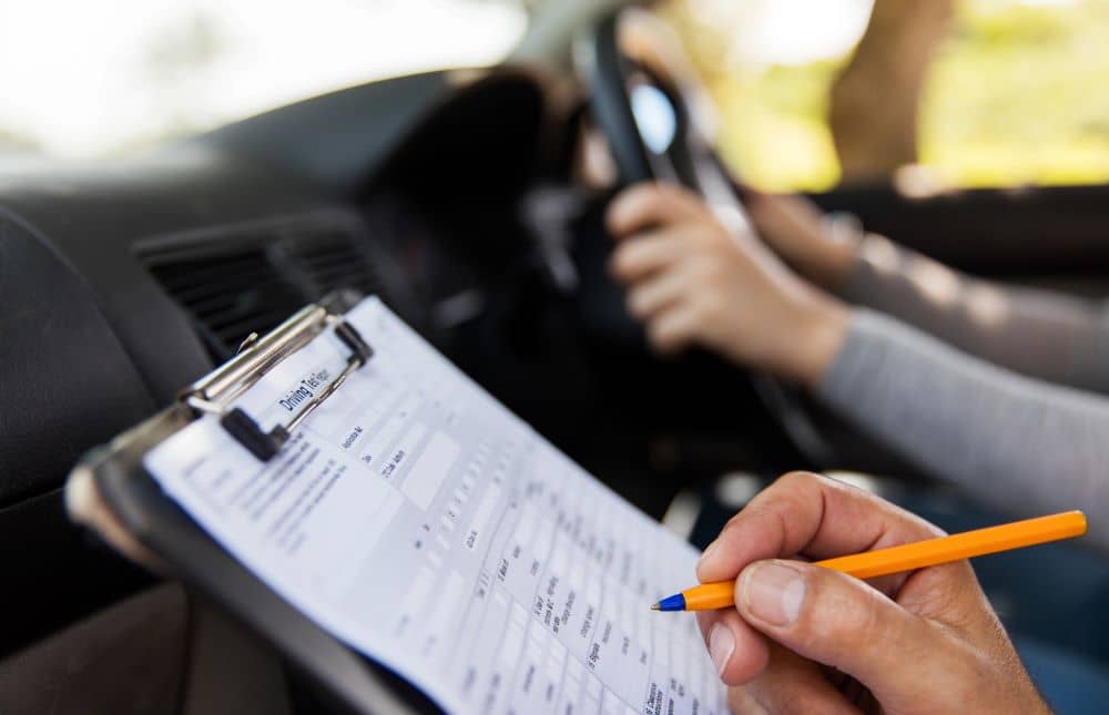 Driving school test in Vancouver
